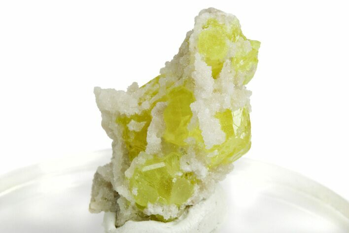 Lemon-Yellow Sulfur Crystal Cluster - Italy #253483
